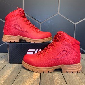 fila boots red
